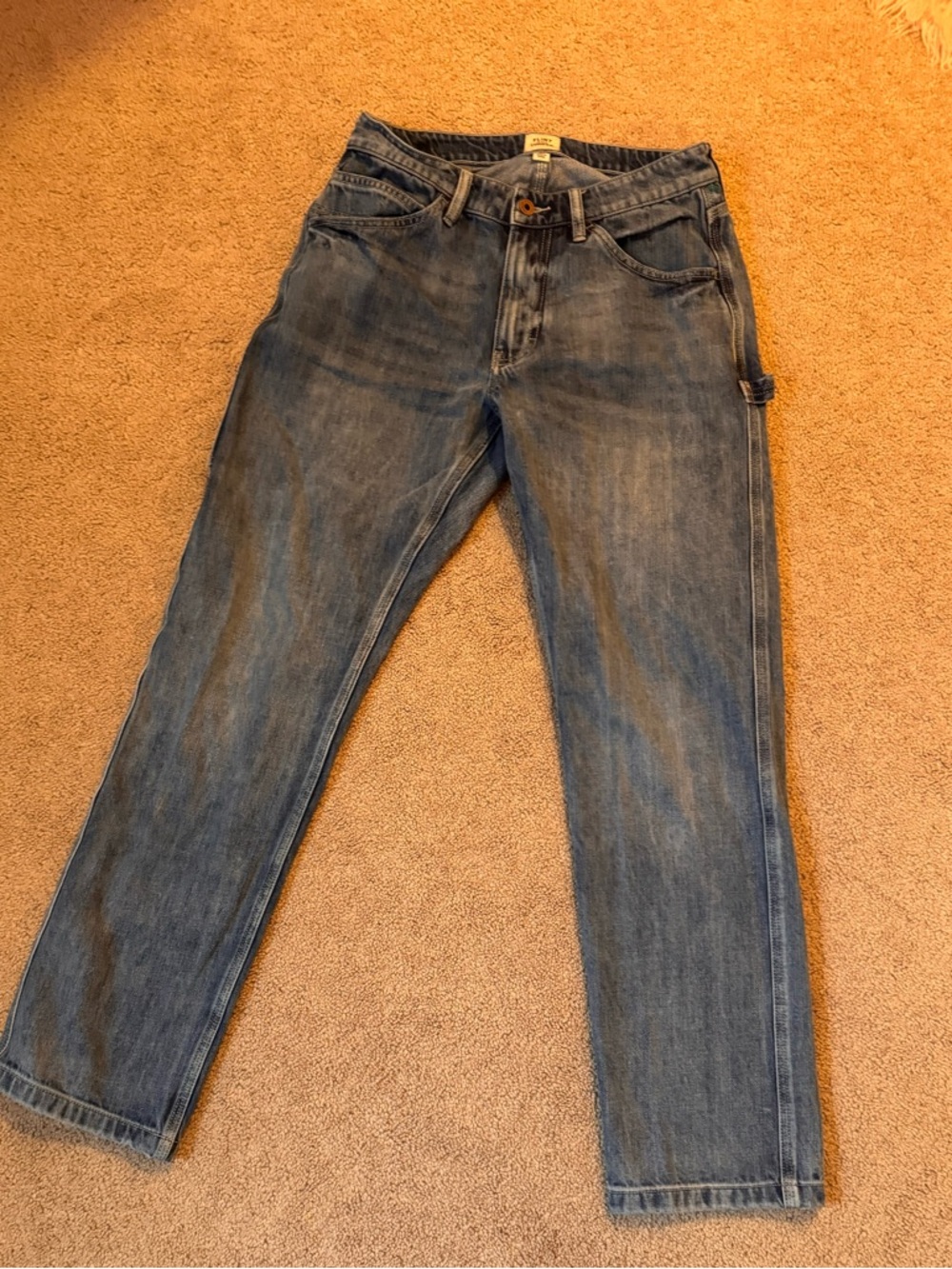 Classic Men's Blue Carpenter Jeans - Durable Casual Workwear